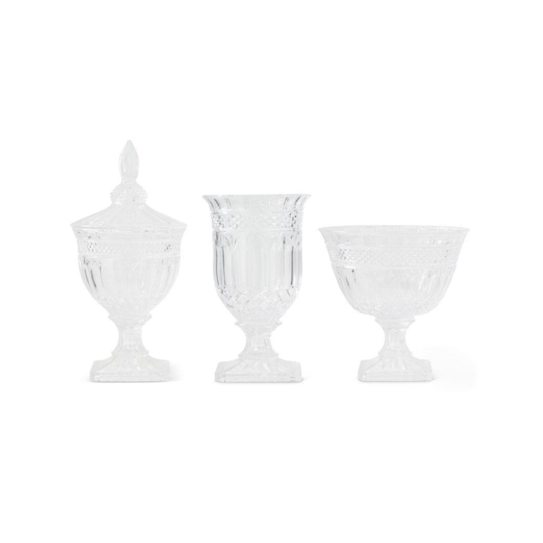 Bases de Cristal Transparente