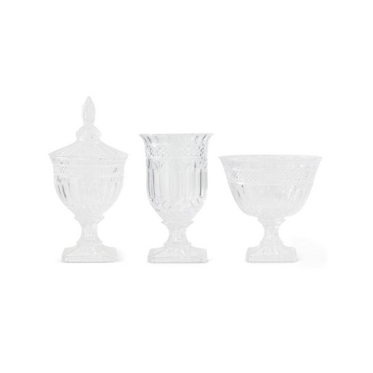 Bases de Cristal Transparente