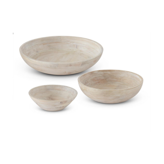 Bowls Madera Clara S/3
