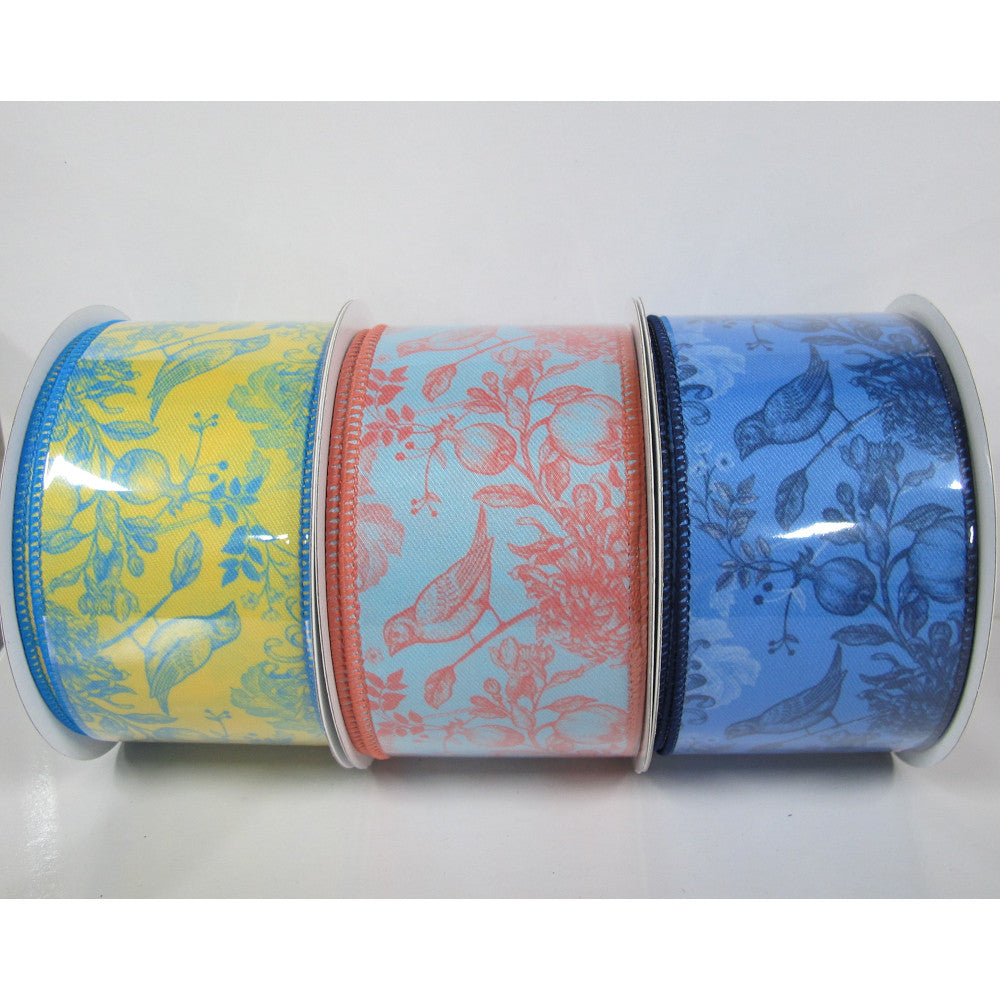 Listón Pajaritos 2.5"x10yd