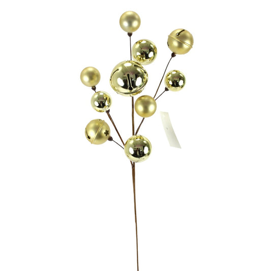 Vara de Esferas Doradas Cascabel 27"