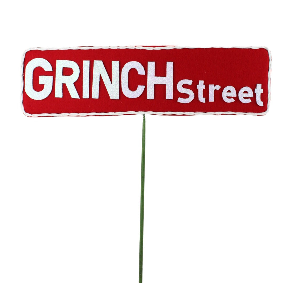 Letrero "Grinch Street" 21"
