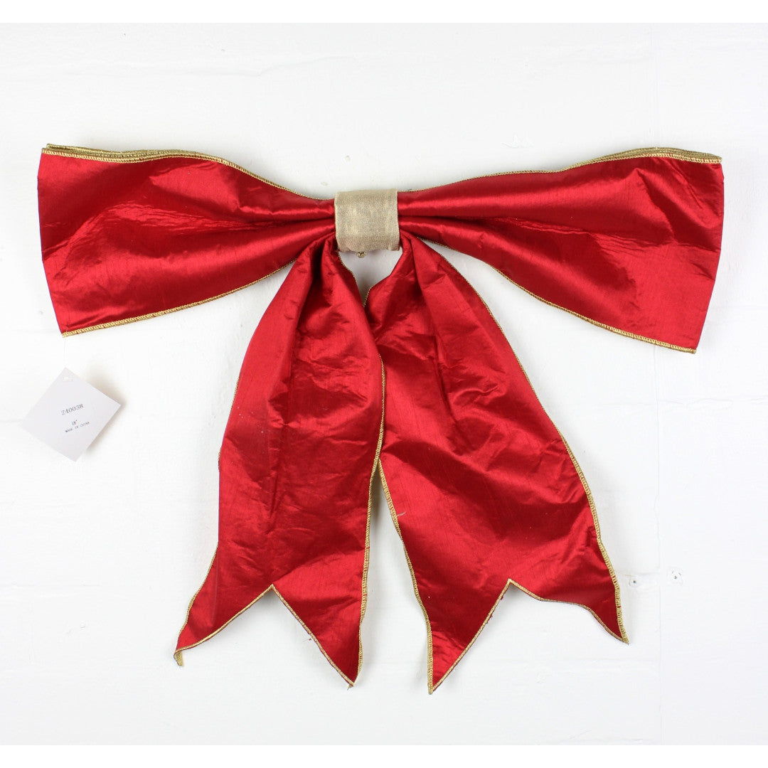 Moño Rojo c/clip 18"