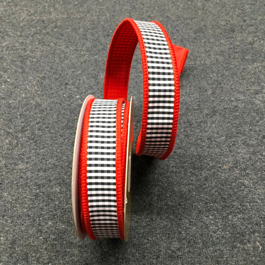 Listón mini cuadros 1"x10yd