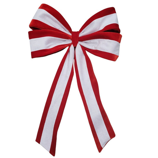 Moño Rojo/Blanco 39"