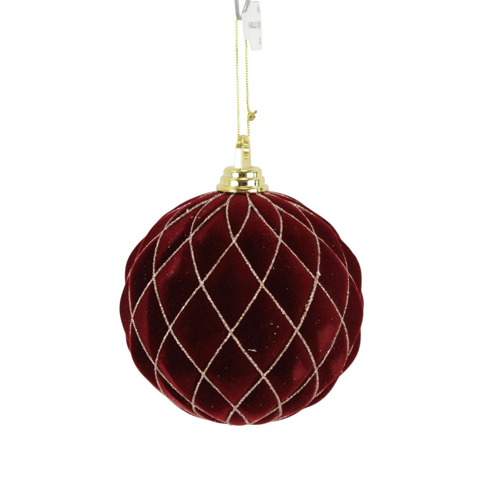 Esfera Oro/Burgundy 6"