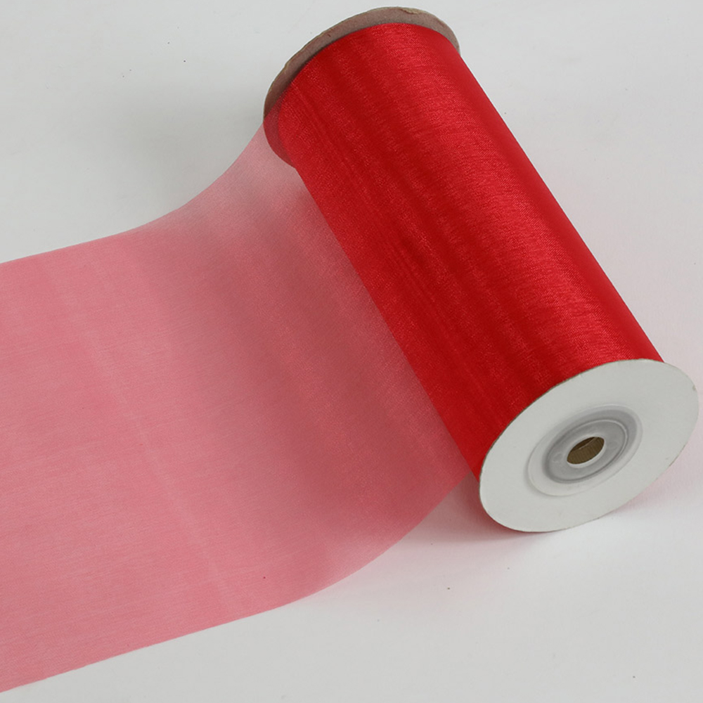 Listón Rojo de Organza 6"x 23 mt