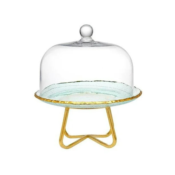 Domo para Pastel Dorado Harper 13"