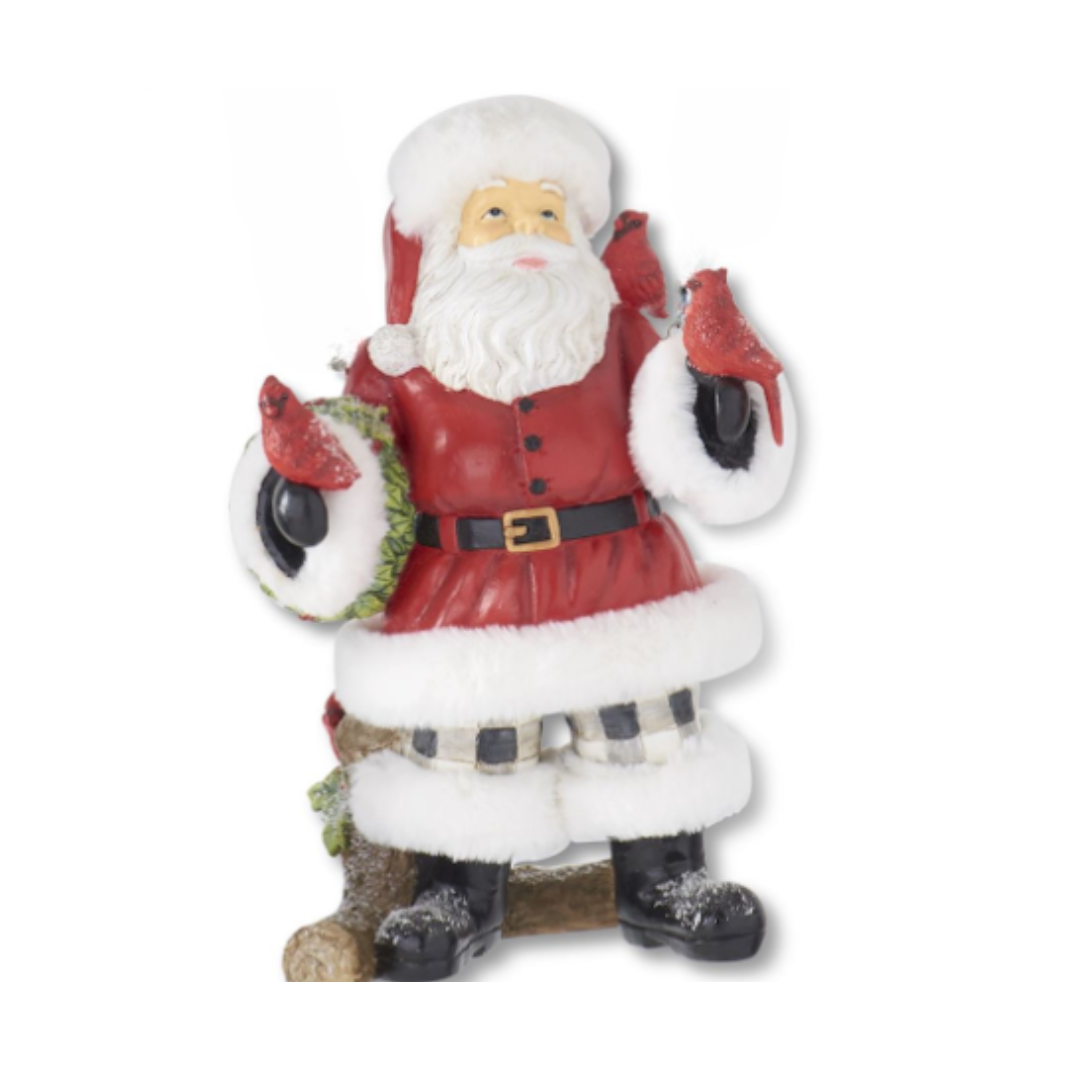 Santa Cuadros bco/negro 15"