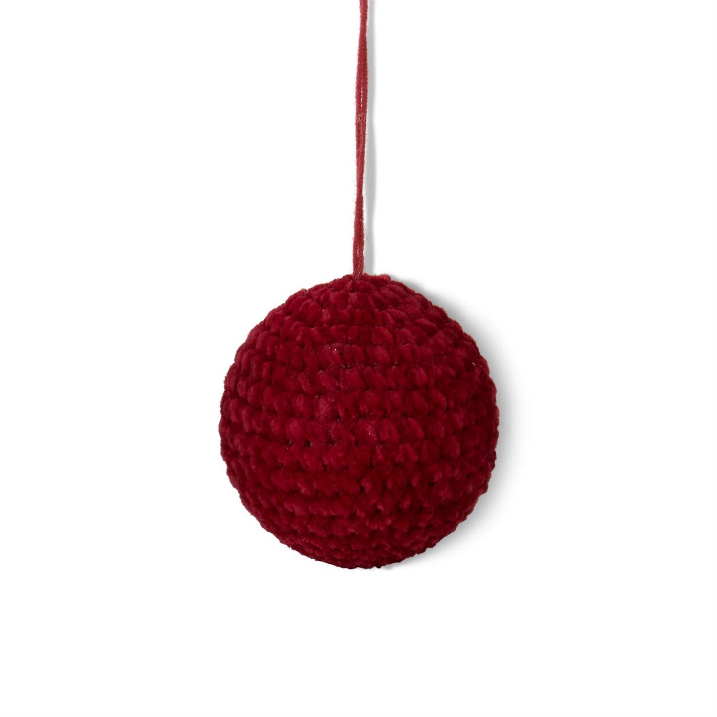 Esfera Tejida Roja 3"