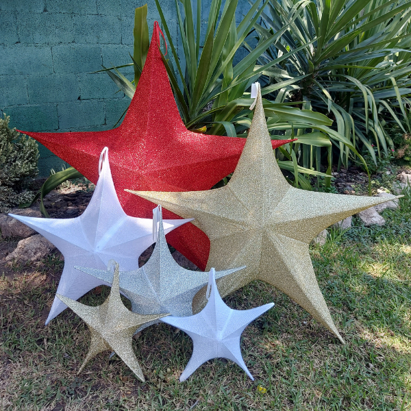 Estrella Malla Dorado Antiguo