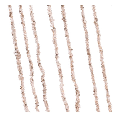 Vara Dorada Cristales Colgantes 27"