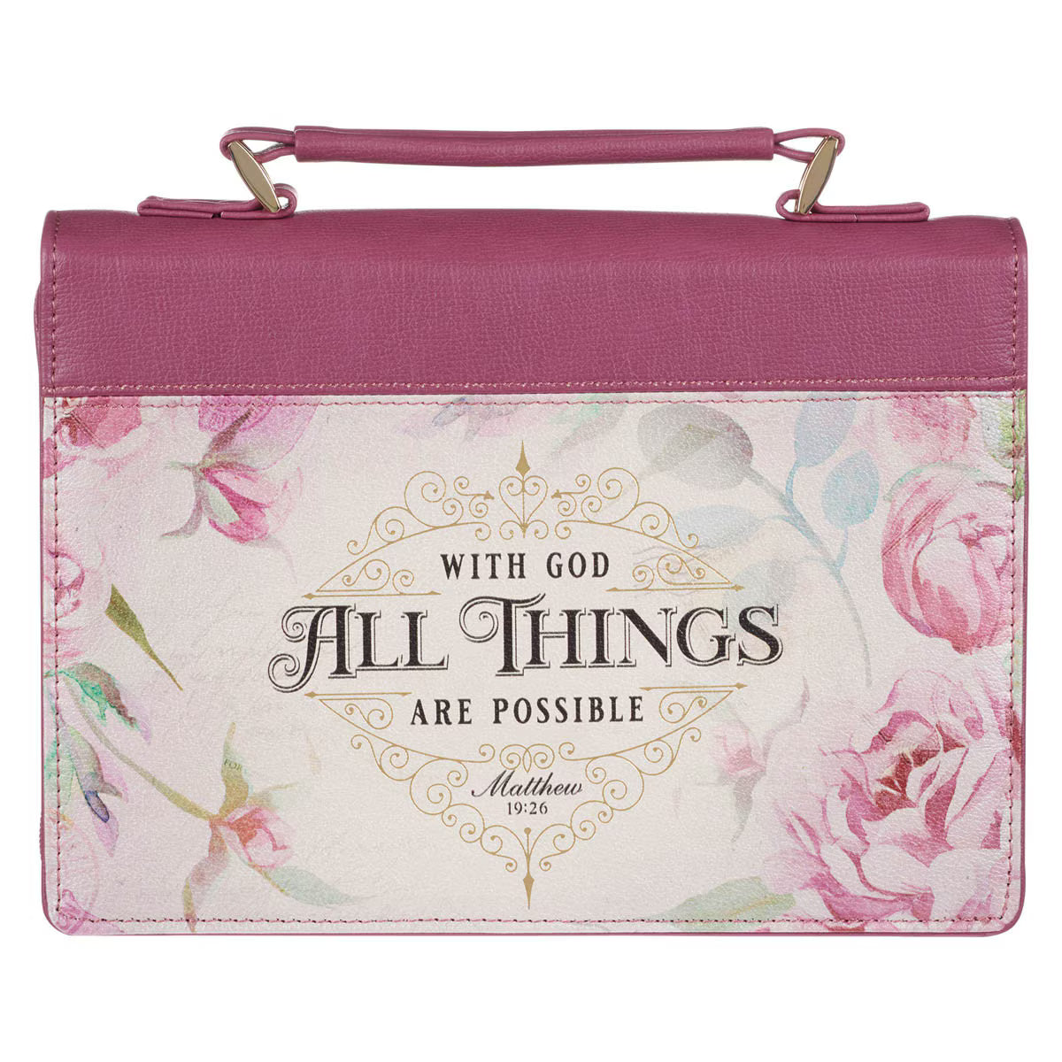 Funda para Biblia "All things are possible" Mateo 19:26