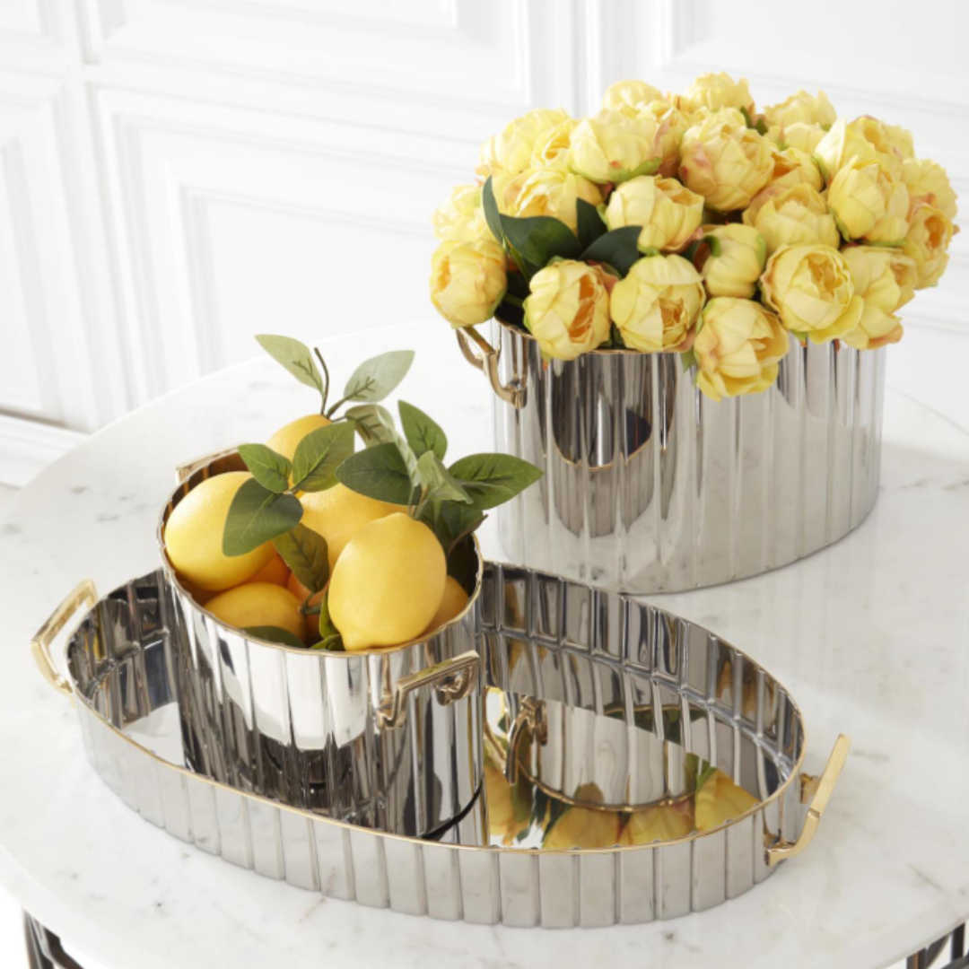 Charola de servicio Plata 21"