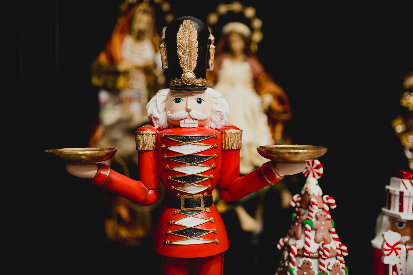 Cascanueces Rojo/Oro/Negro