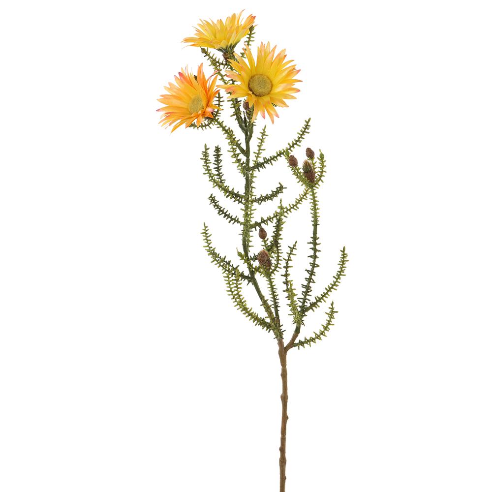 Rama Florecitas Amarillas X3 24"