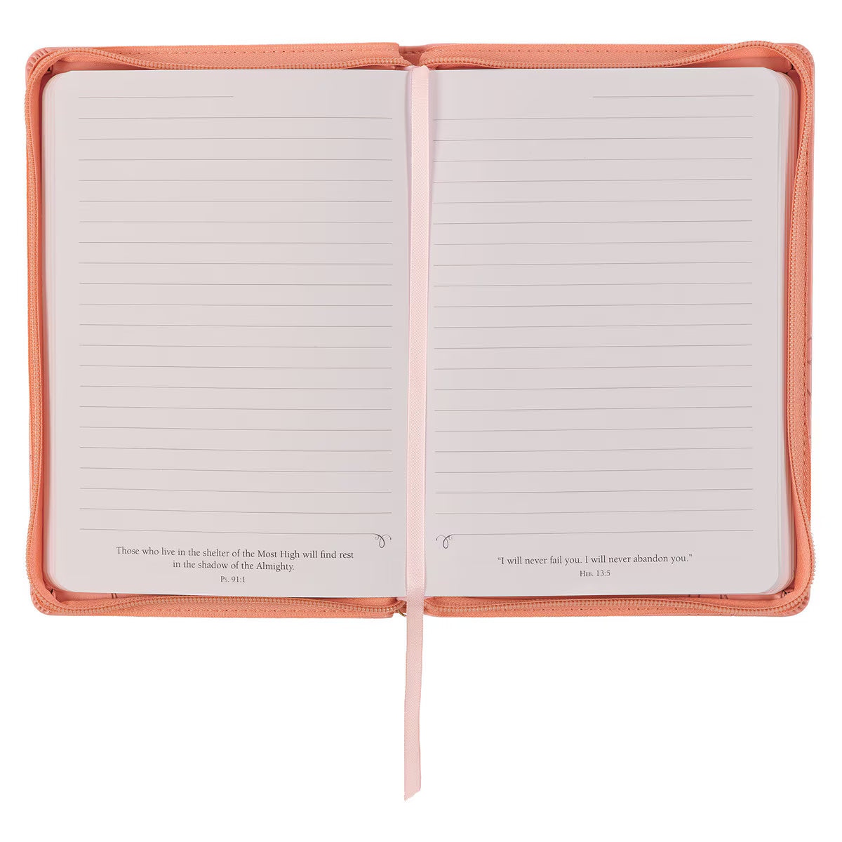 Journal con zipper "His mercy never fails"