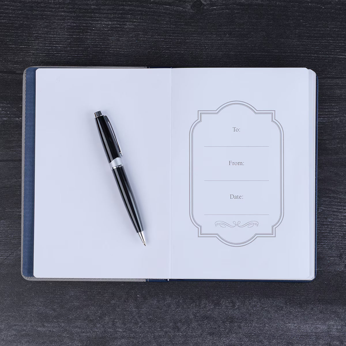 Journal con elástico "Walk by Faith"
