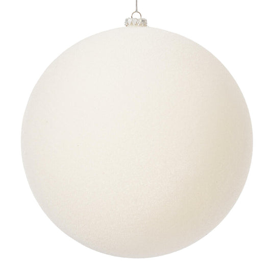 Esfera Blanca Terciopelo 10"