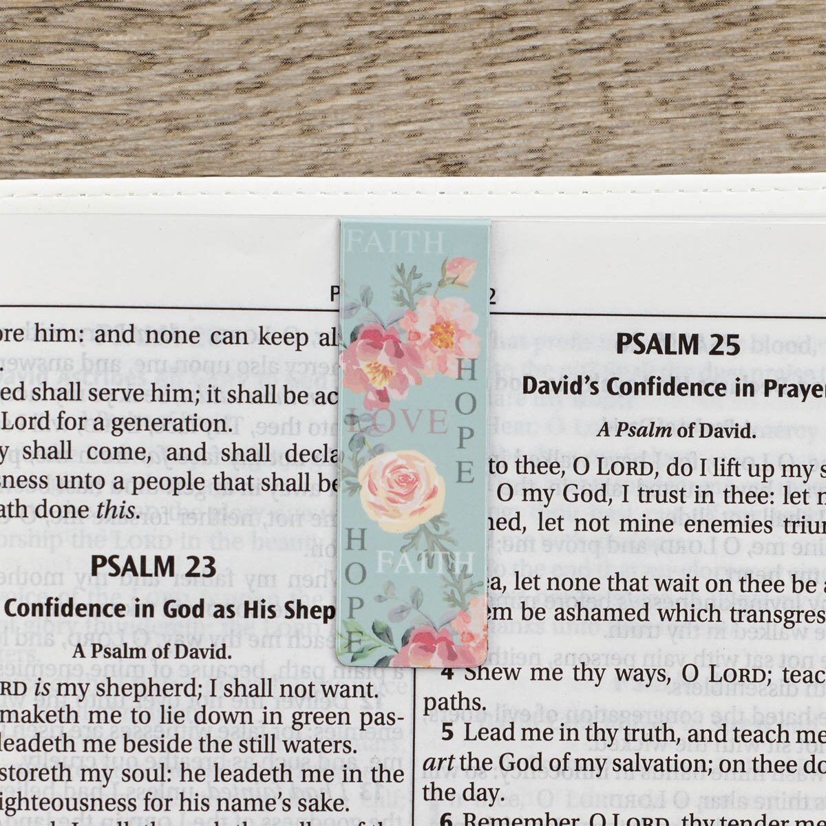 Separadores Magnéticos de Libro "Faith, Hope and Love"