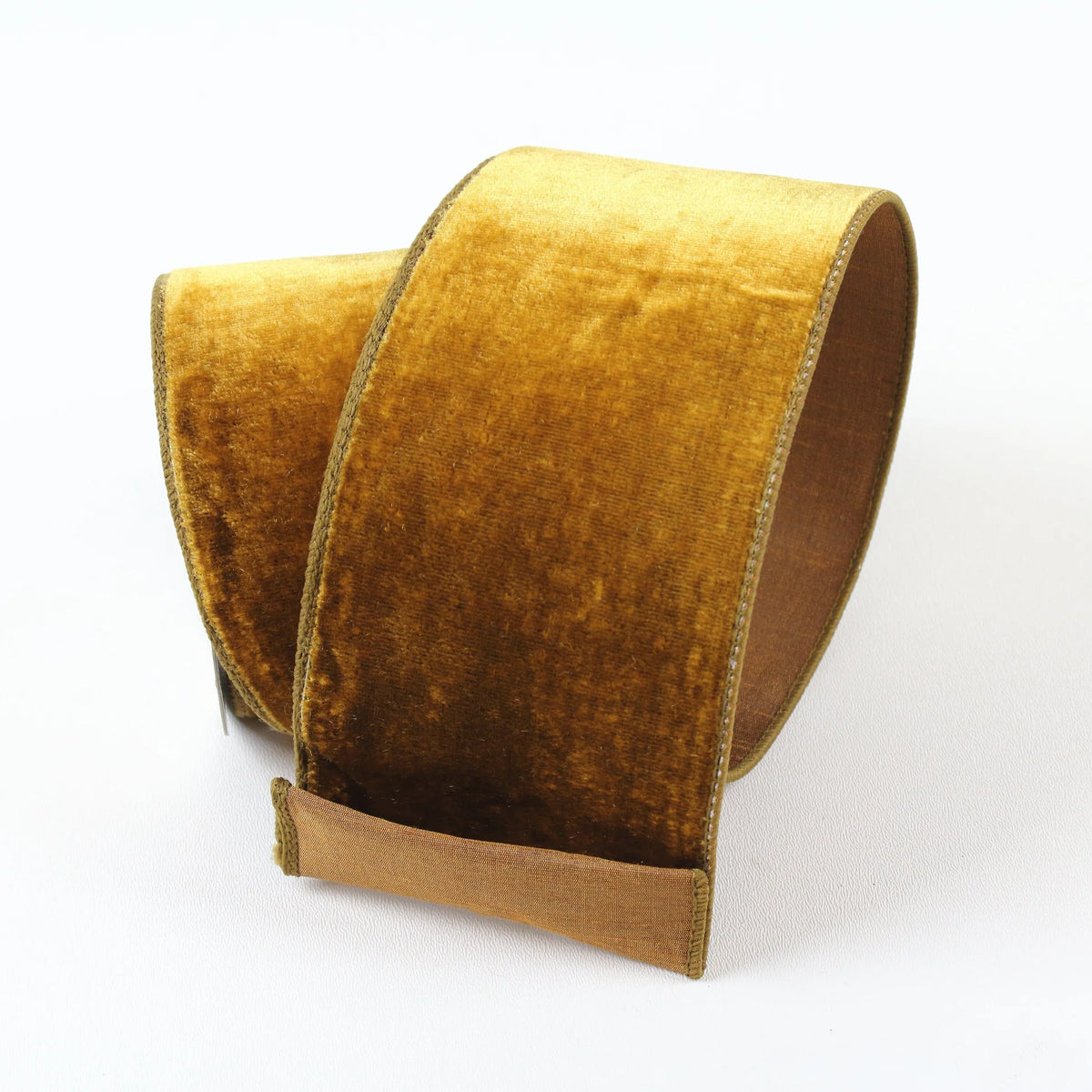 Listón de Terciopelo Antique Gold 2.5"X10YD