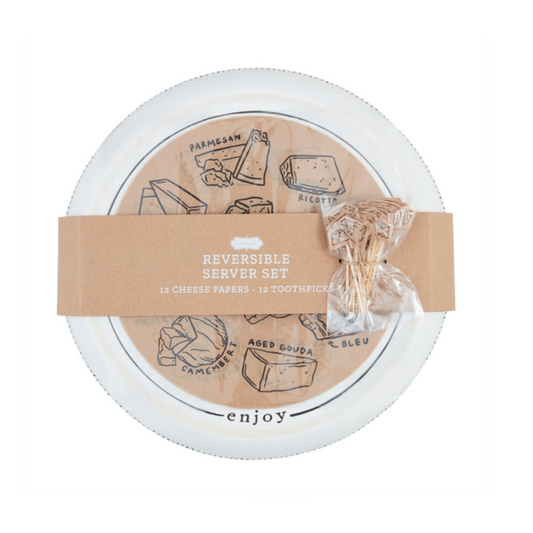 Plato Servicio Reversible con palillos