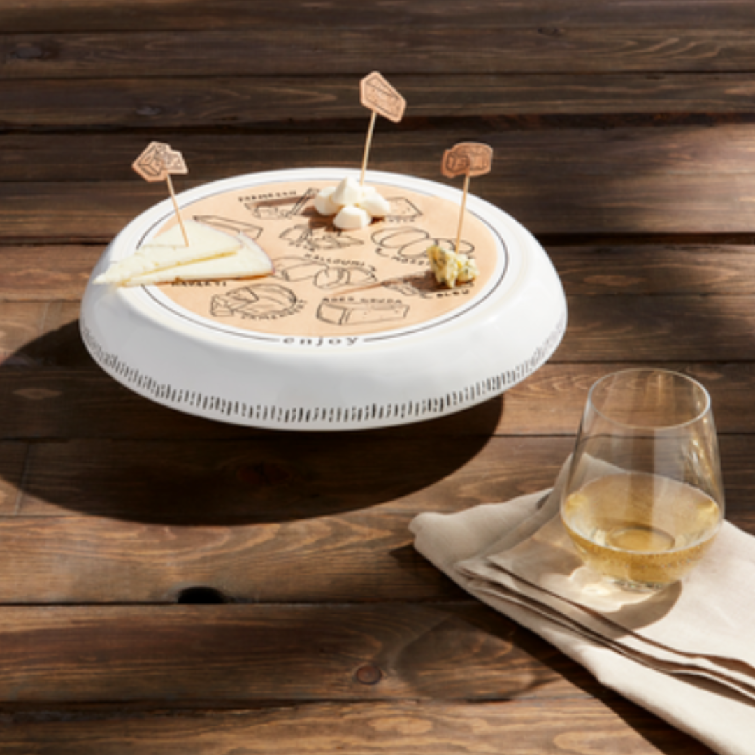 Plato Servicio Reversible con palillos