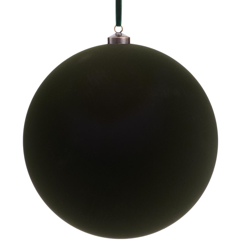 Esfera Decorativa Escarchada Verde 12"