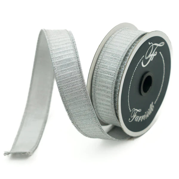 Listón Plizado Plata