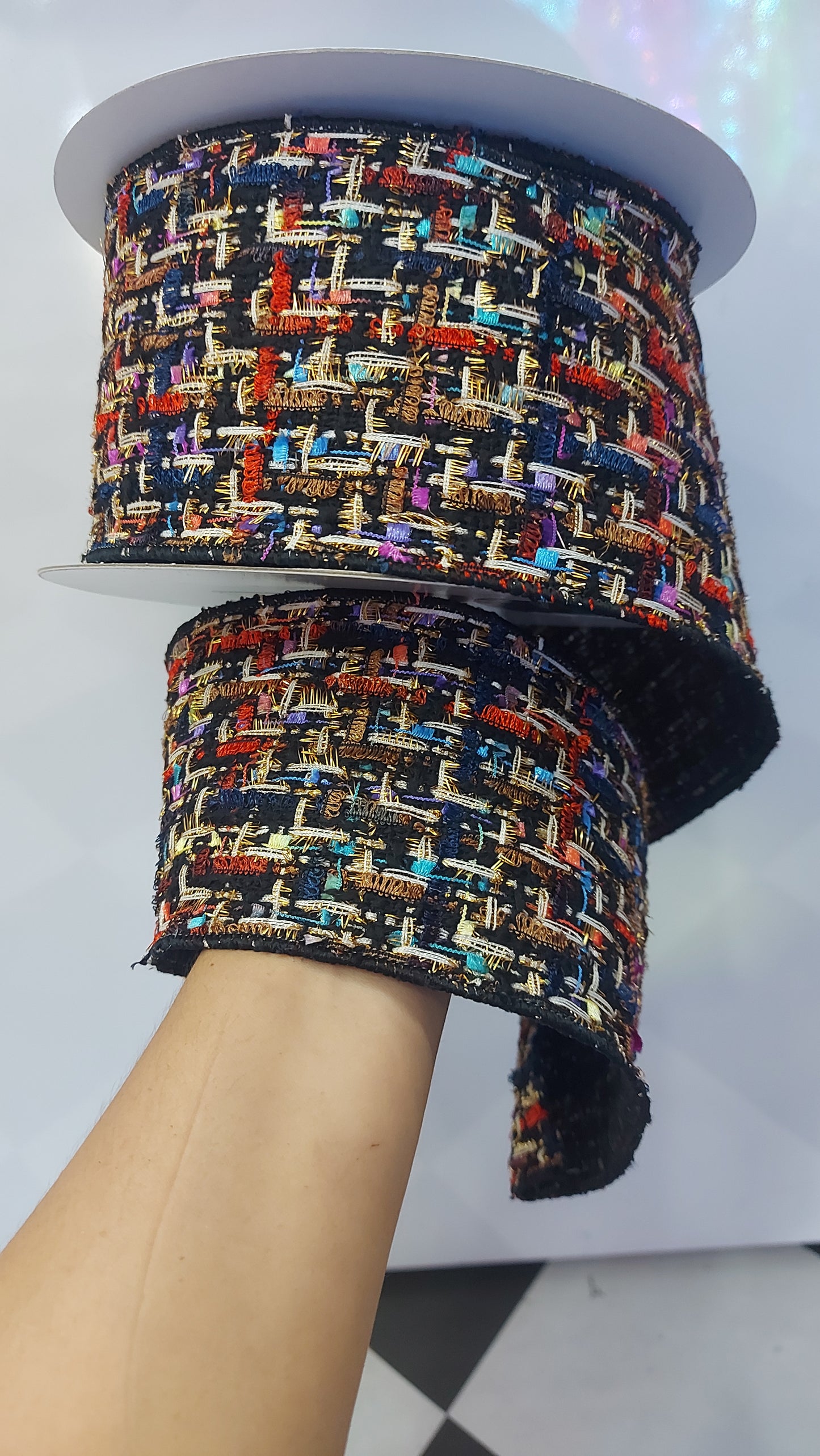Listón Multicolor Tejido