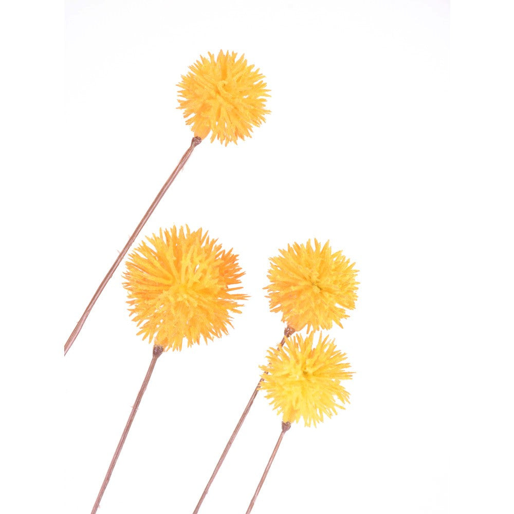 Pompones Amarillos en Vara