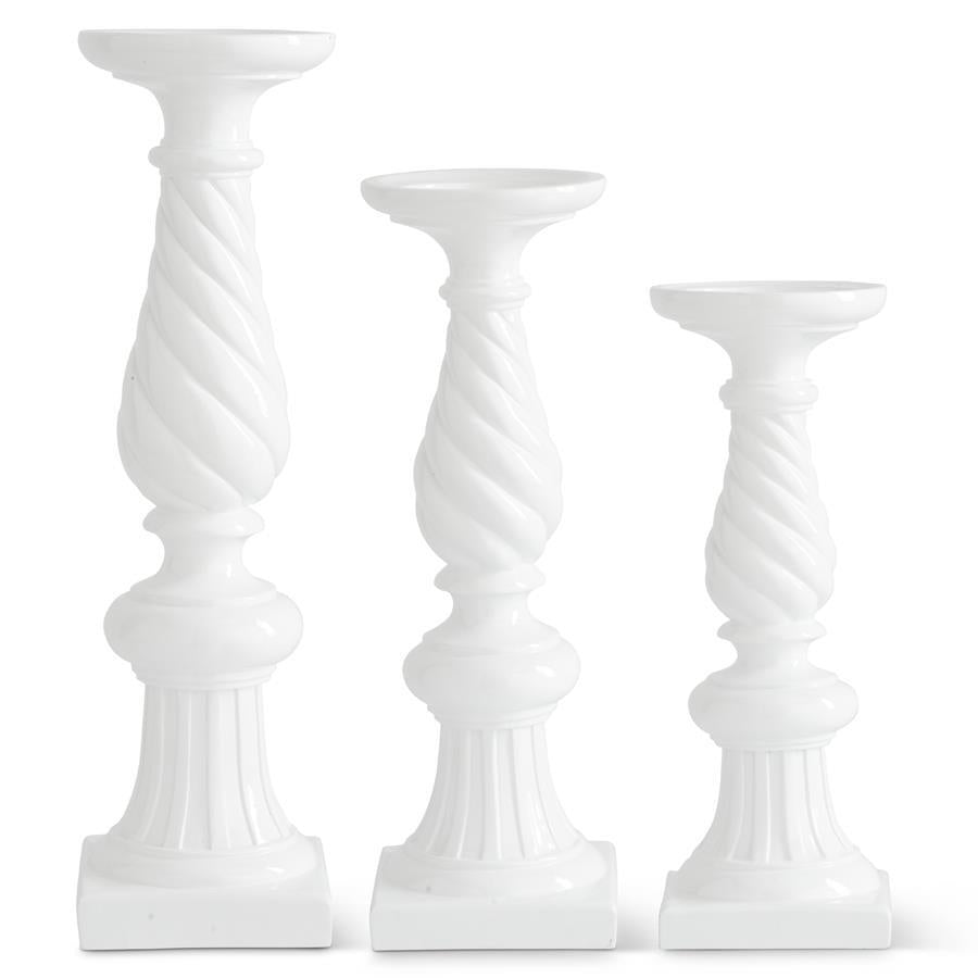 Candelabros S/3 Blancos