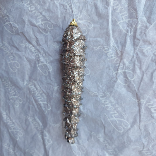 Piña chica café con glitter