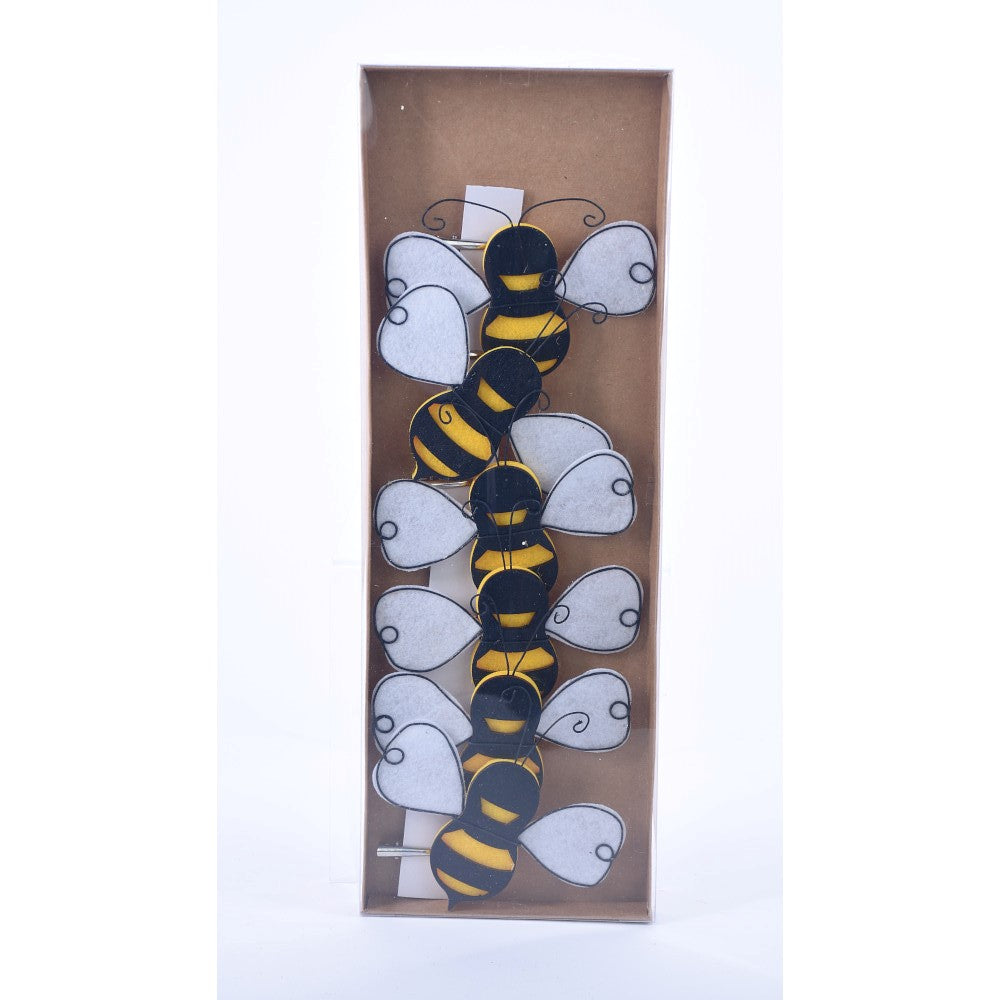 Abejas decorativas con clip S/6