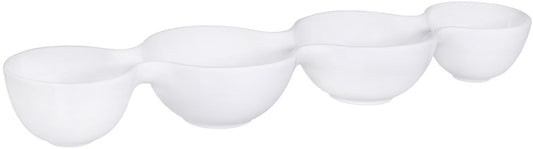 Botanero de 4 secciones de cerámica