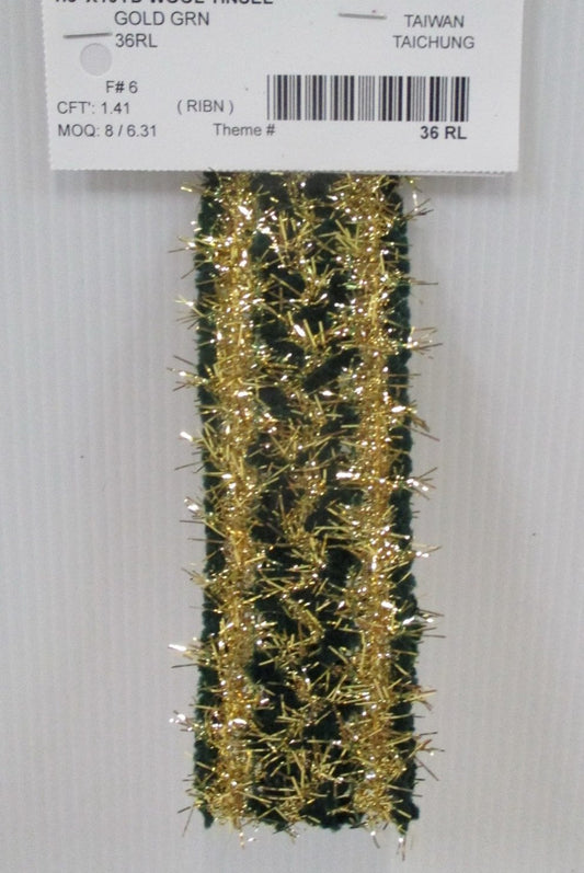 LISTON  WOOL ORO/VERDE