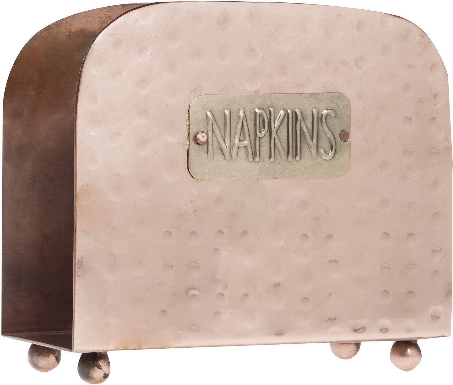 Servilletero acabado en cobre