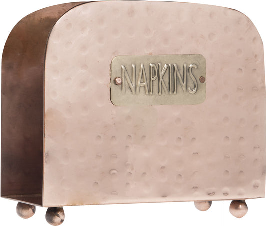 Servilletero acabado en cobre