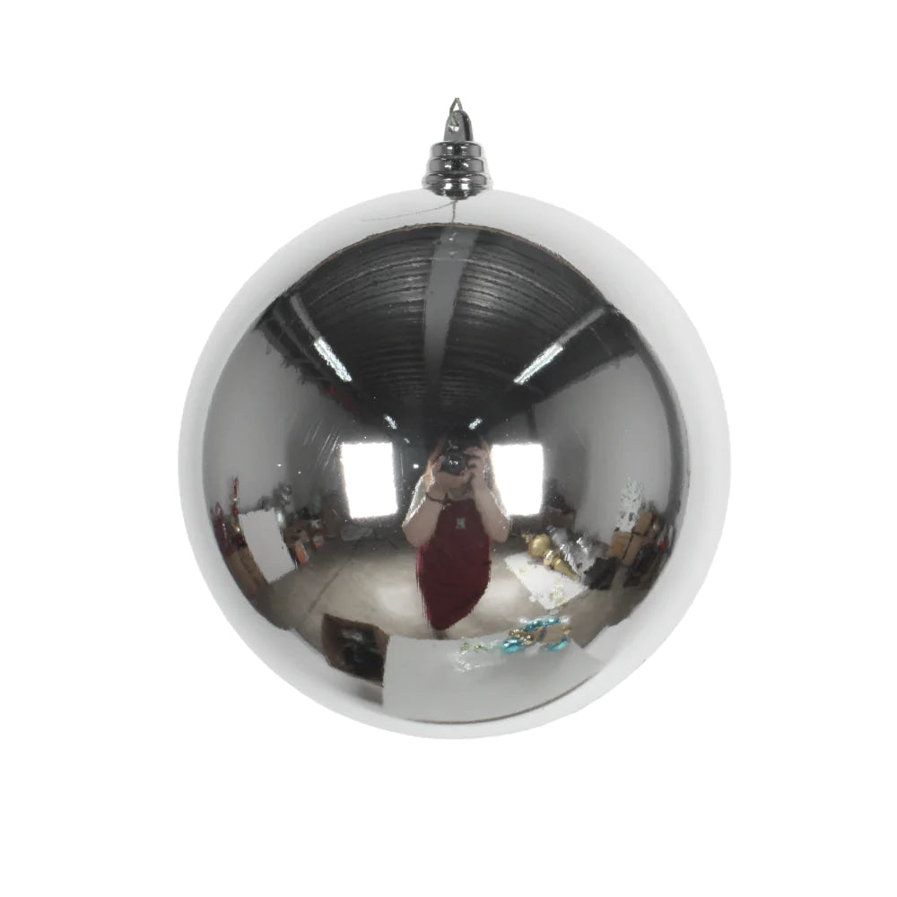 Esfera Brillante Plata 10"