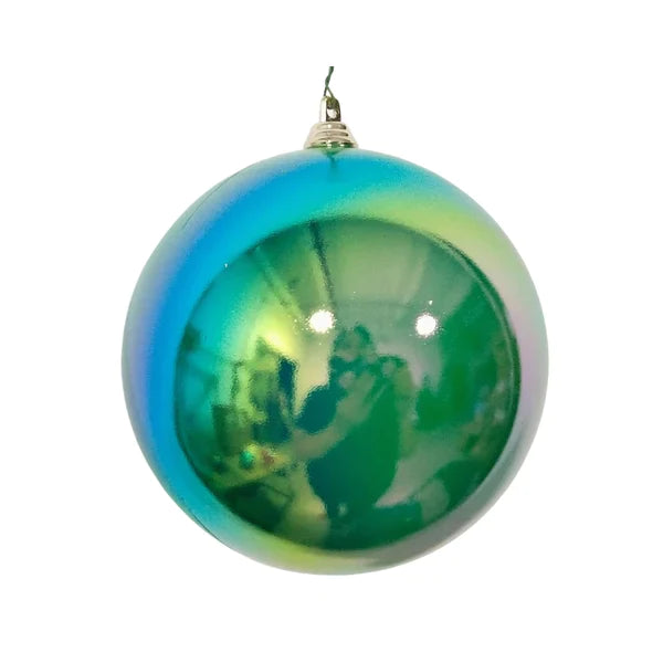 Esfera iridescente verde 6"