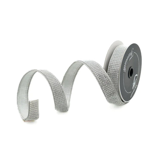 Listón Cristales Plata