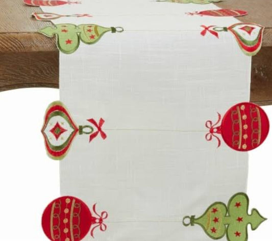 Camino Bordado Blanco