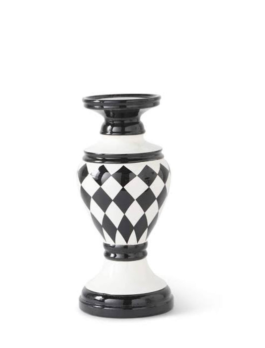 Candelabros S/2 Aarlequín bco/ngo