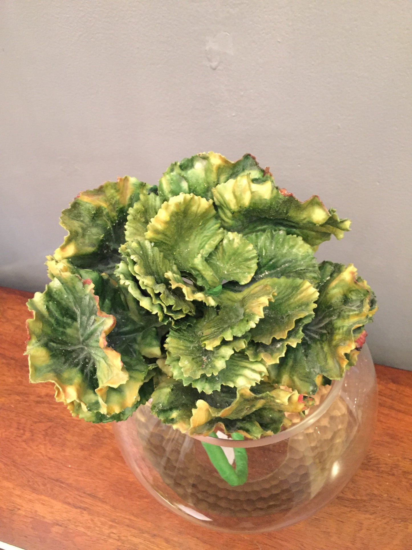 Follaje artificial Lechuga (por pieza disponible en: Verde, Verde-Amarrillo, Verde-Morada y Morada)