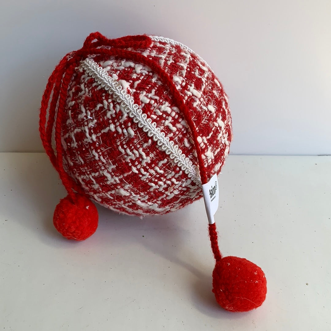 Esfera Bola Roja Knit