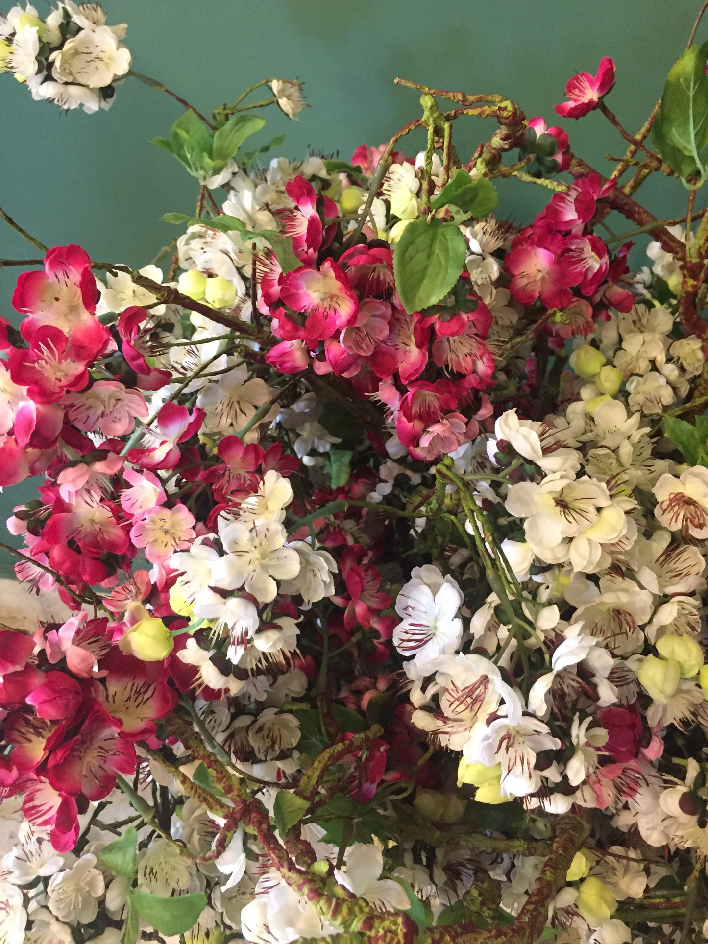 Flor artificial tipo Vara de Cerezo (por pieza disponible en: Blanco y Rosa)