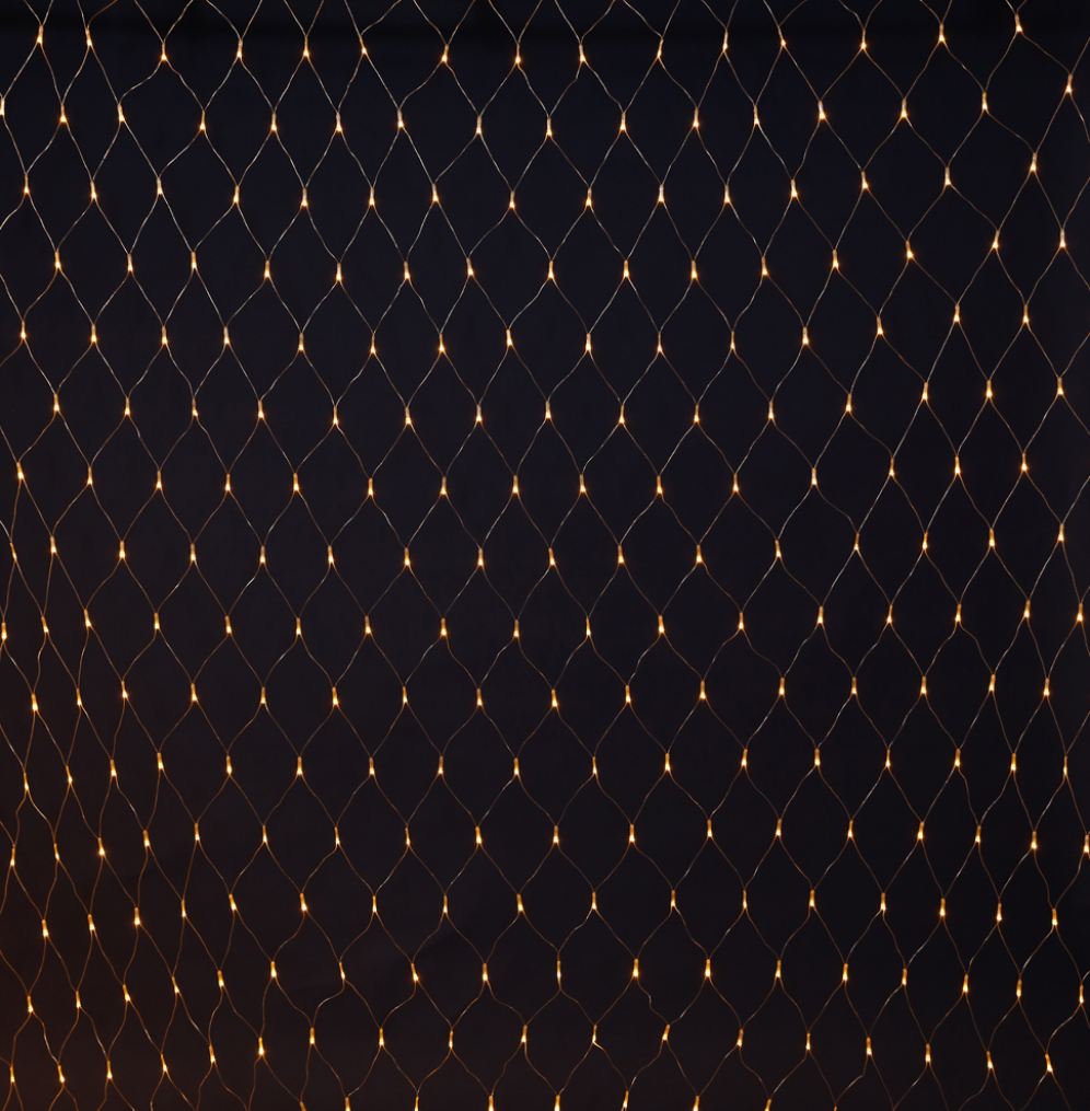 Red de luces blancas