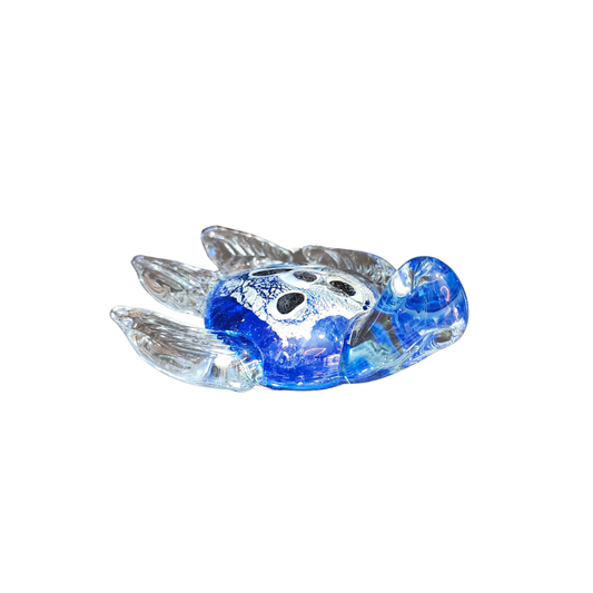 Tortuga de cristal azul