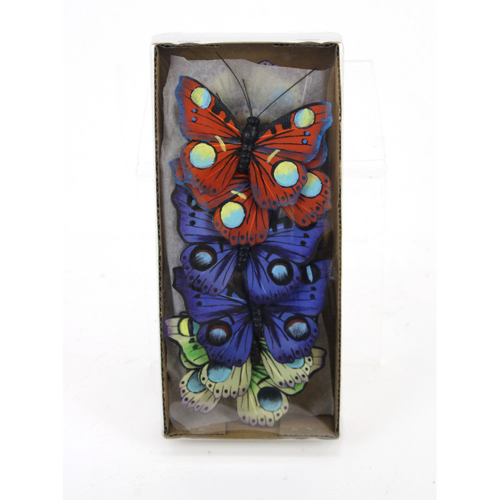 Caja Mariposas con Clip Set de 12