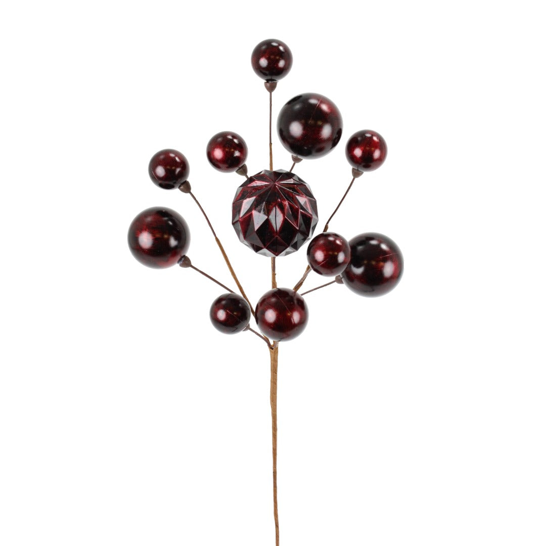 Vara de Esferas Burgundy 24"